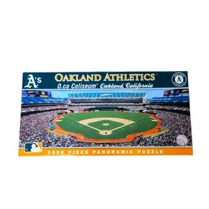 New! 1000 Piece Jigsaw Puzzle NFL  Oakland Athletics PANORAMIC New Sealed Gift